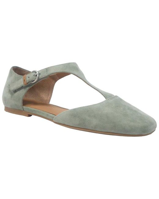 Gentle Souls Green Wyatt Suede Flat