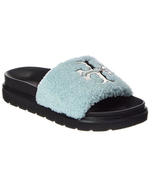 Tory Burch Multicolor Everly Shearling Flat