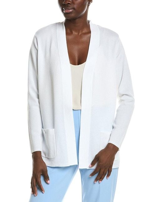 Anne Klein White Malibu Cardigan