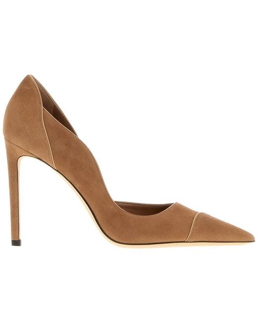 Gucci Brown Jimmy Choo Brigitte 100 Suede Pump