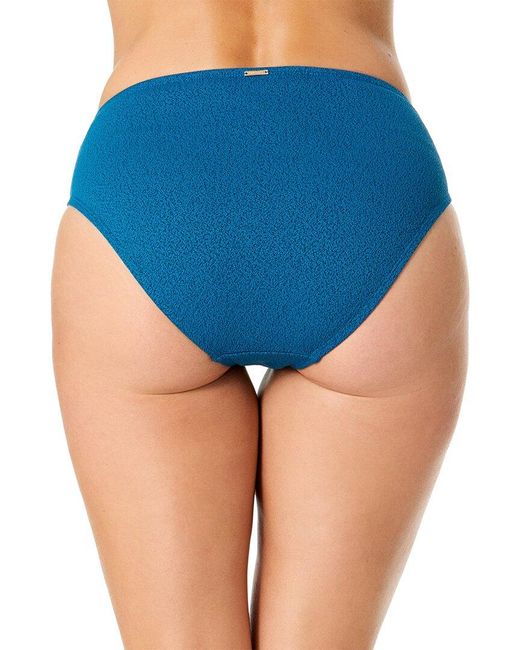 Anne Cole Blue Clean Midrise Bottom