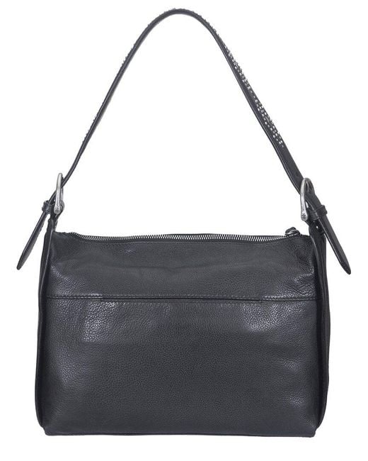 Frye Black Carla Leather Shoulder