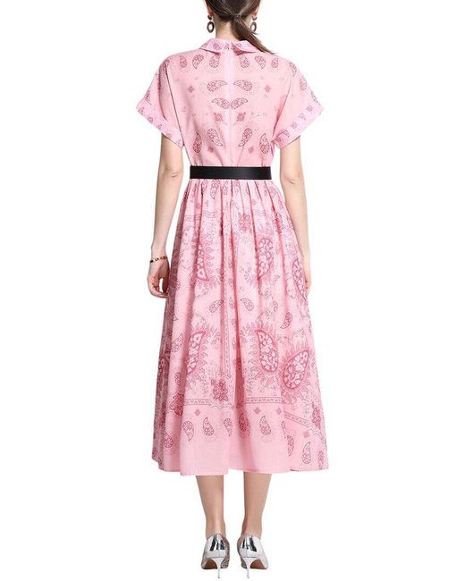 DZA Pink Midi Dress