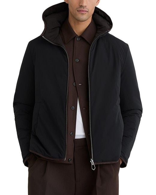 Reiss Black Devonay Reversible Wad Casual Jacket for men