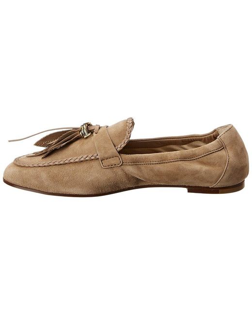 Tod's Multicolor Tod' Leaf Tassel Suede Loafer