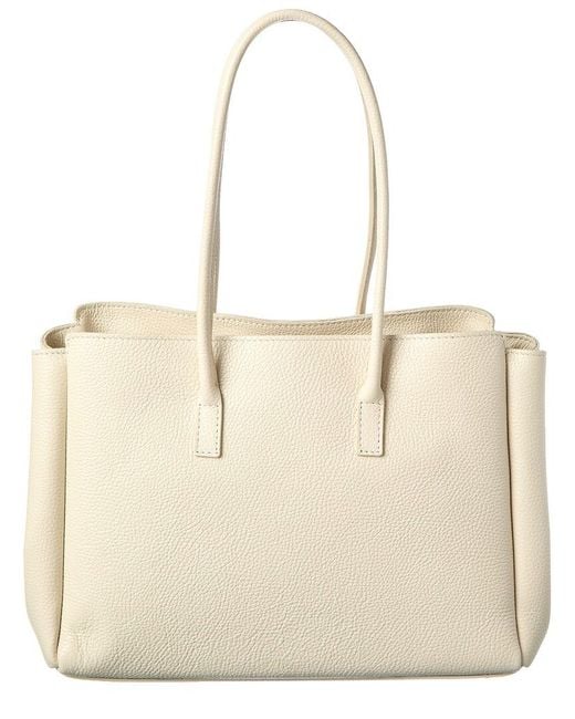 Isabella Rossetti Natural Arden Leather Handbag