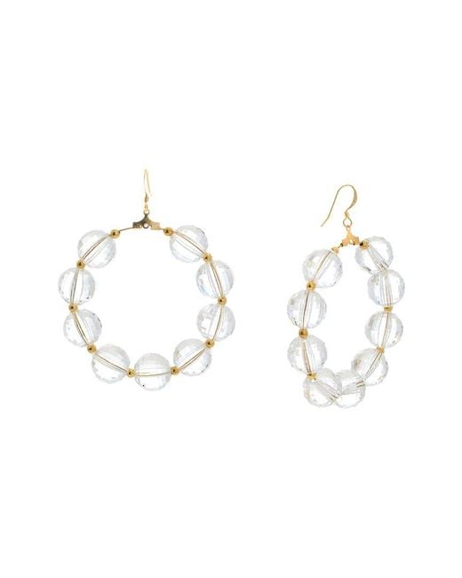 Kenneth Jay Lane Metallic Plated Hoops