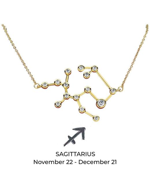 Sterling Forever White 14K Cz When Stars Align' Constellation Necklace