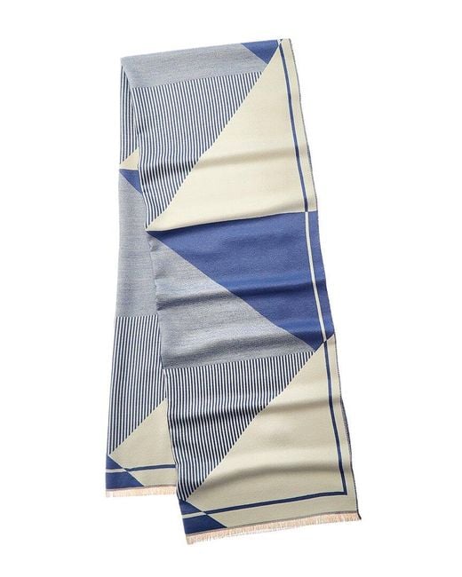 Saachi Blue All About The Angles Reversible Scarf
