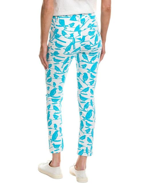 Gretchen Scott Blue Gripeless Bird On A Wire Pant
