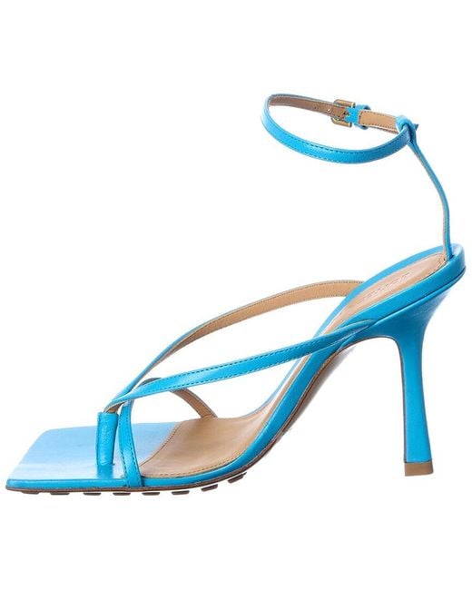Bottega Veneta Blue Stretch Leather Sandal