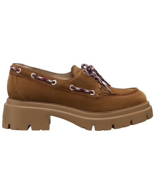 Stuart Weitzman Brown Hudson Suede Moccasin