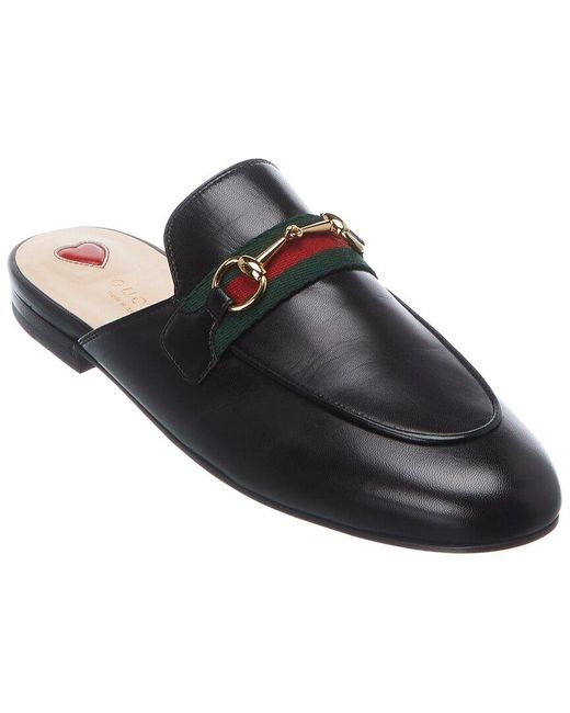 Gucci Princetown Leather Slipper in Black Lyst UK