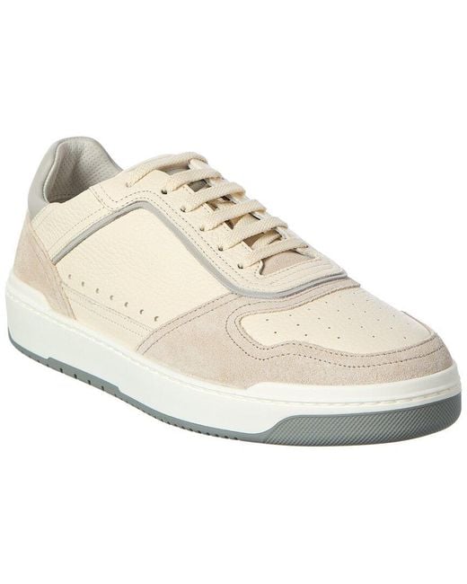 Brunello Cucinelli White Leather Sneaker for men