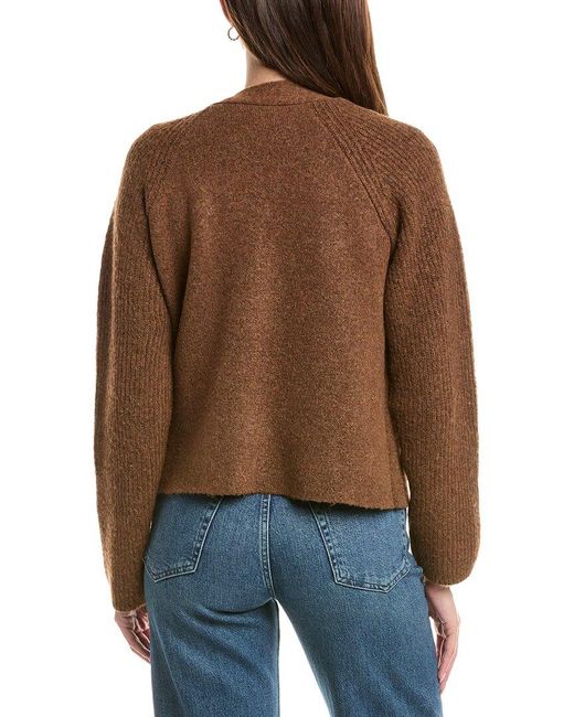 Michael Stars Brown Drea Open Cardigan