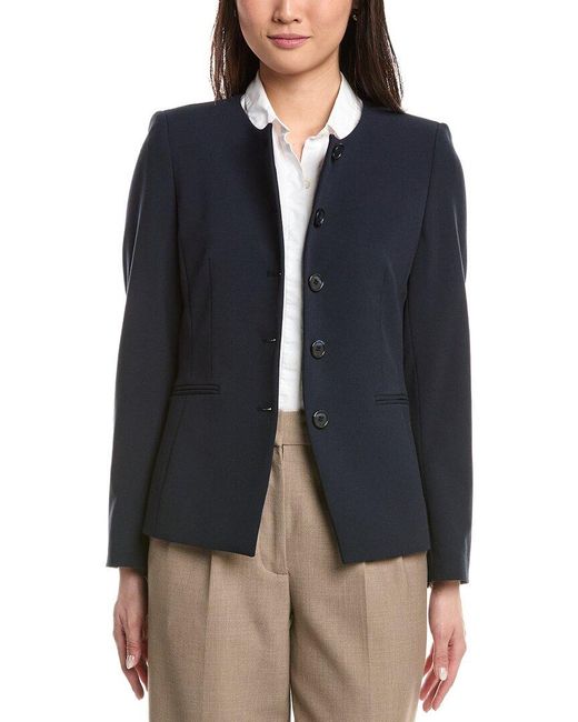 Tahari Blue Blazer Jacket