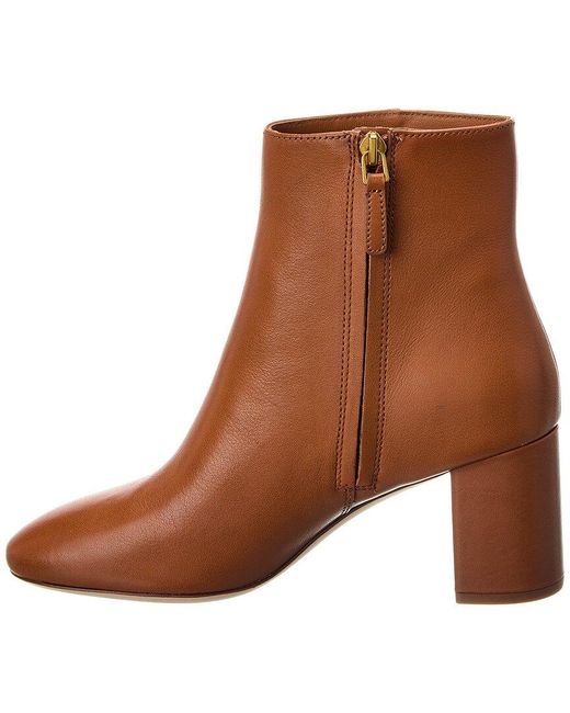 Tory Burch Brown Brooke Leather Bootie