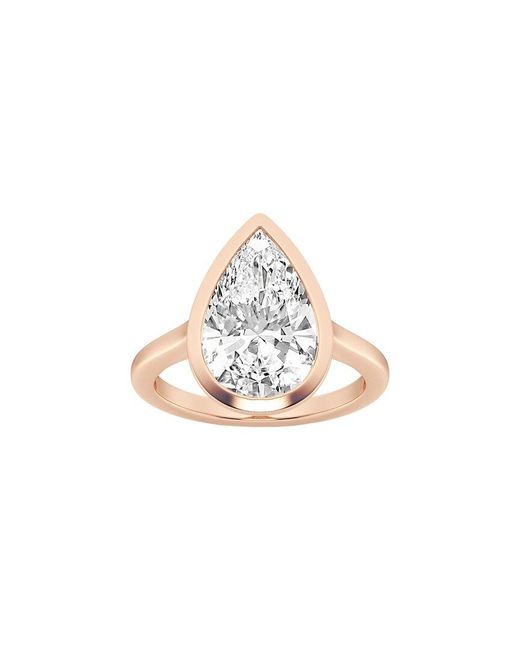 Lab Grown Diamonds White 14k Rose Gold 5.00 Ct. Tw. Lab-grown Diamond Solitaire Ring