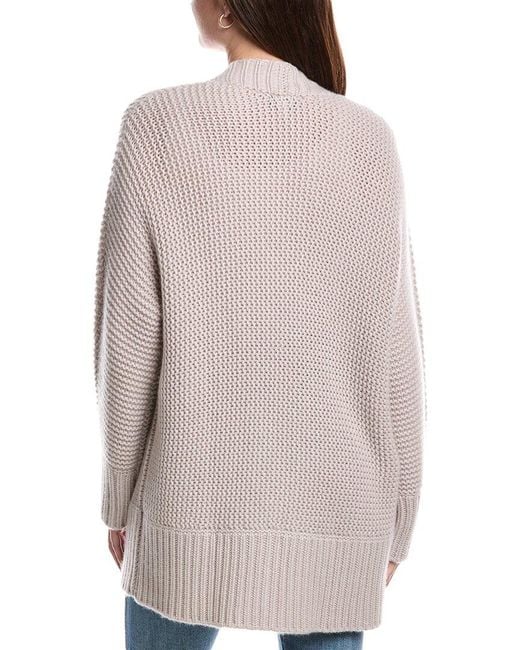 Forte Brown Luxe Garter Stitch Cashmere Cardigan