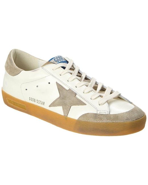 Golden Goose Deluxe Brand White Superstar Leather & Suede Sneaker for men