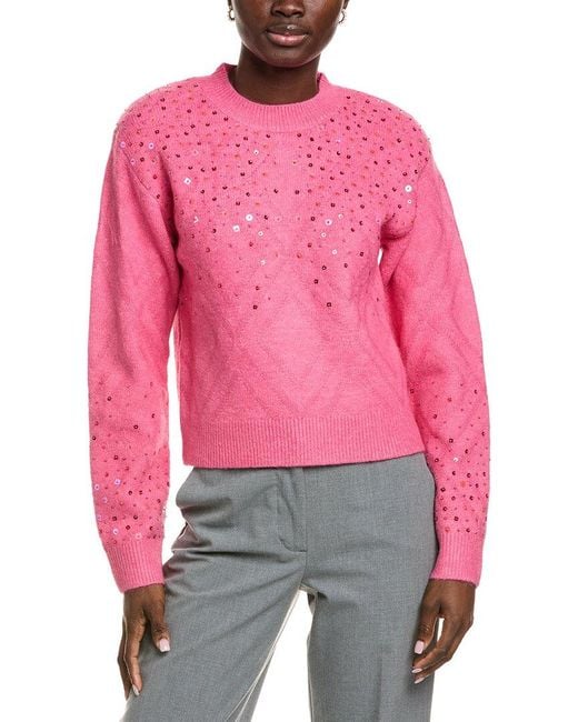 Endless Rose Red Sequins Sweater