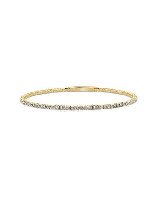 Sabrina Designs White 14k 1.57 Ct. Tw. Diamond Flexible Bangle Bracelet