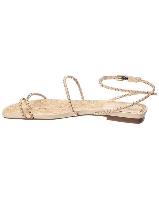 SCHUTZ SHOES Metallic Kaya Straw Sandal