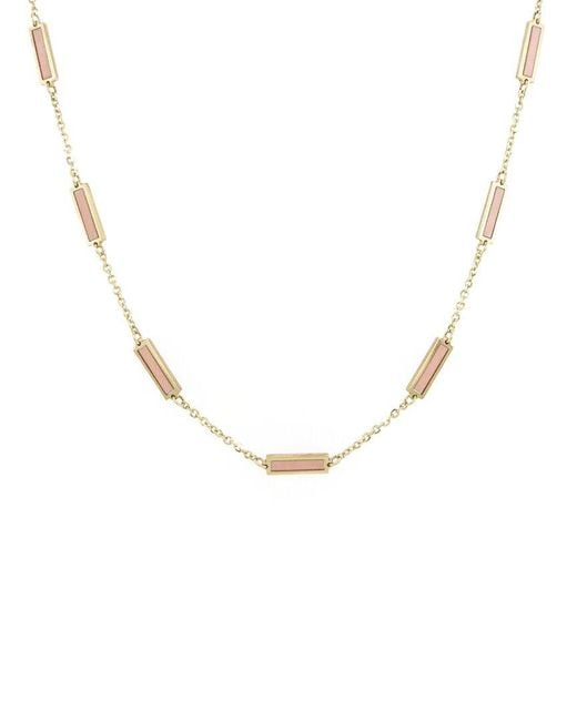 Sabrina Designs Metallic 14k Station Bar Necklace