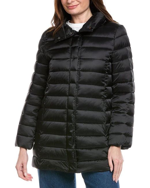 Tahari Black Puffer Coat