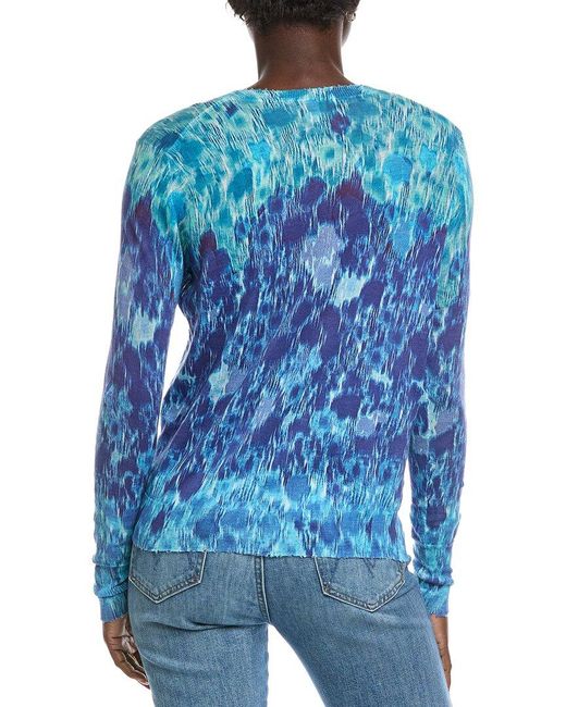Autumn Cashmere Blue Gradient Distressed Top