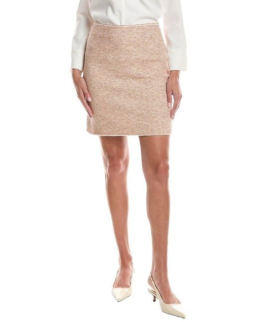 Lafayette 148 New York Natural Knit Mini Skirt
