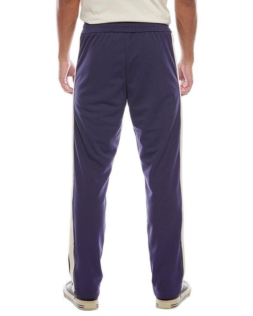 Palm Angels Blue Classic Logo Track Pant for men