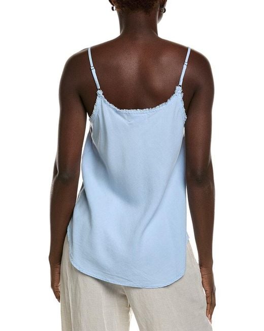 Bella Dahl Blue Frayed Cami