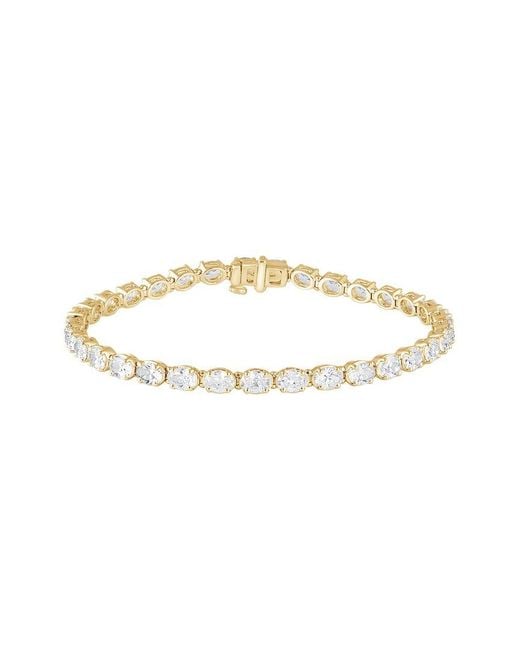 Lab Grown Diamonds Metallic 14K 7.80 Ct. Tw. Lab Grown Diamond Bracelet