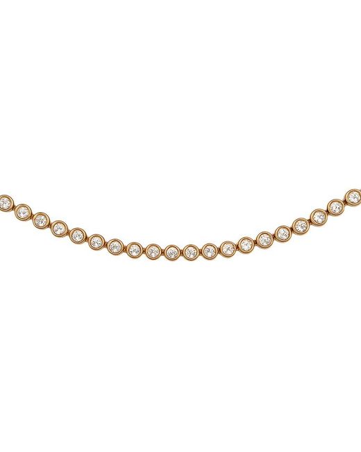 Prince Diamond & Jewelry Metallic 14K 7.18 Ct. Tw. Lab-Grown Diamond Tennis Necklace