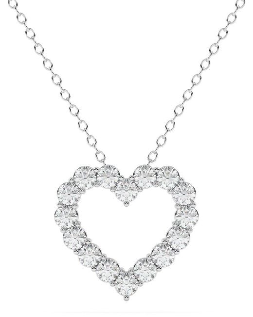 Diamond Select Cuts Metallic 14K 2.00 Ct. Tw. Diamond Pendant Necklace