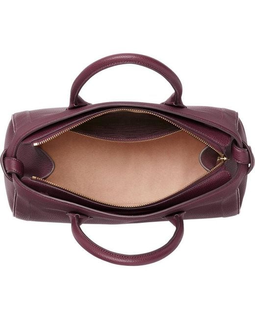 Kate Spade Purple Knott Large Zip-Top Leather Satchel