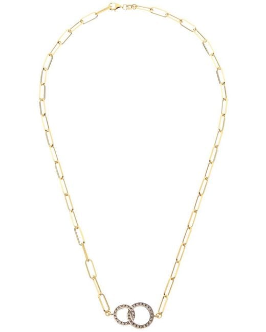 Meshmerise Metallic 18k Over Silver 0.25 Ct. Tw. Diamond Necklace