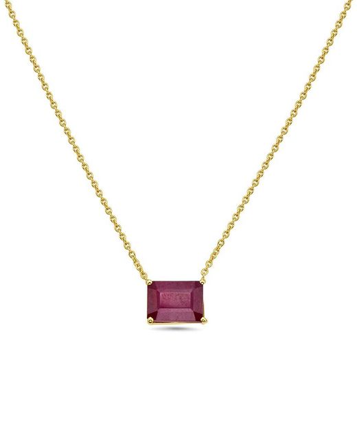 Forever Creations Signature Metallic Forever Creations 14K 2.50 Ct. Tw. Ruby Necklace