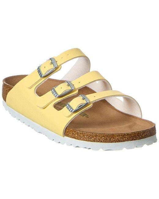 Birkenstock Suede Florida Fresh Birkoflor Sandal in Yellow Lyst Canada