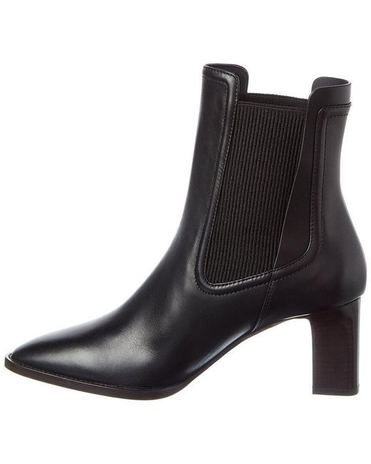 Ferragamo Black Toren Leather Bootie