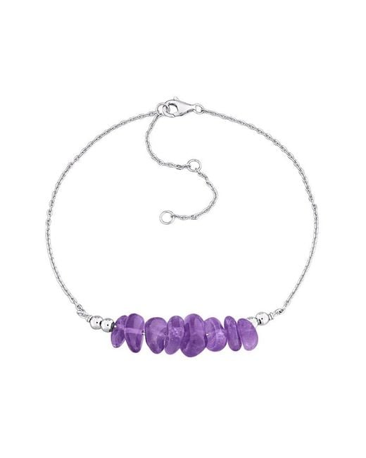 Rina Limor Multicolor 1.34 Ct. Tw. Amethyst Bead Bracelet