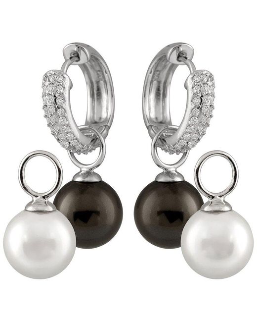 Splendid White 12Mm Pearl Cz Set