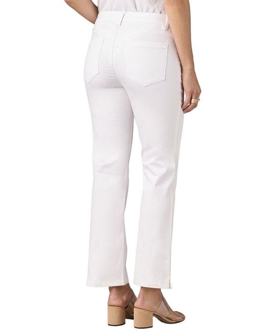 Wit & Wisdom White High Rise Straight Leg Pant