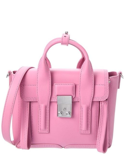 3.1 Phillip Lim Pink Dnu Tiktok Pashli Leather Mini Satchel