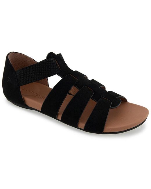 Gentle Souls Black Lennon Nubuck Sandal