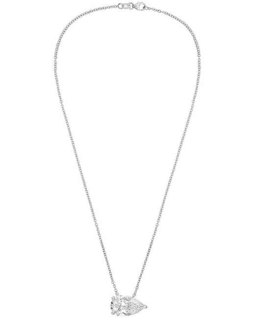 Diana M White 14K 4.00 Ct. Tw. Lab-Grown Diamond Solitaire Pendant