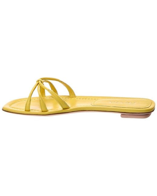 Prada Yellow Leather Sandal Leather Sandal