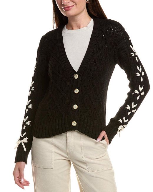 Johnny Was Black The Anessa Bow Cardigan
