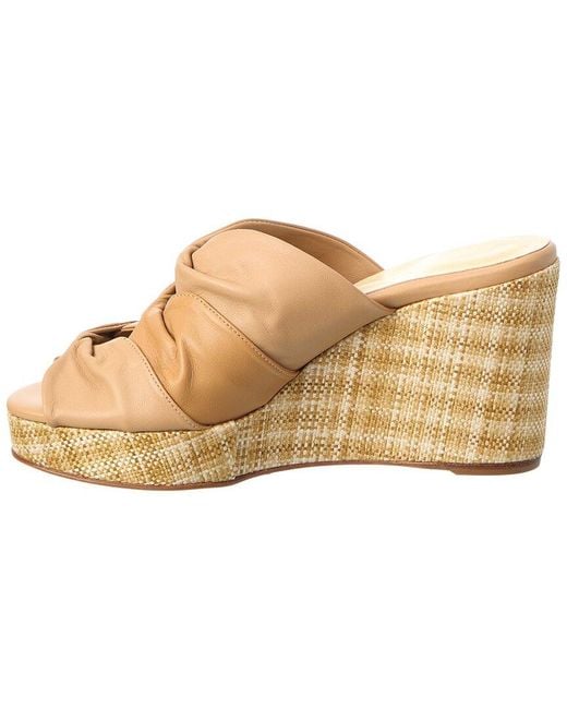 Sarah Flint Natural Leather Wedge Sandal